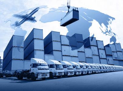 供应链系统工业集装箱货物进出口系统集装箱堆场运输业务物流管理配送